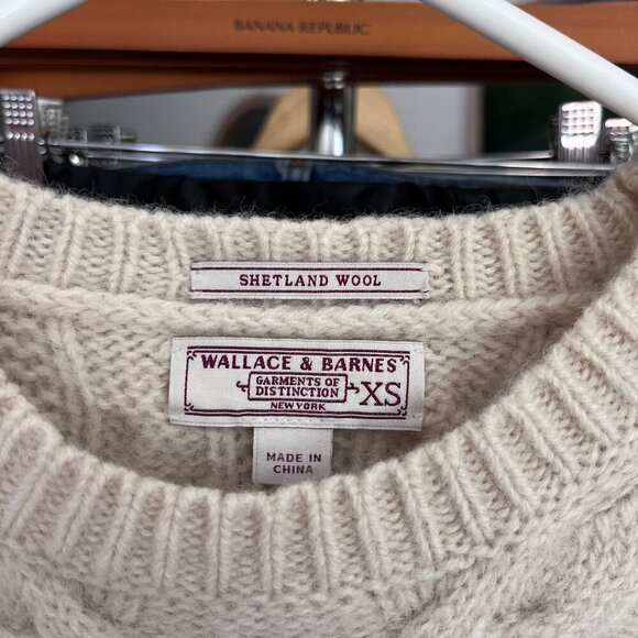 Wallace & Barnes Shetland Wool Knit Sweater - Picture 2 of 3